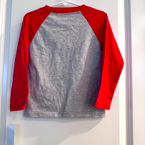 Paw Patrol "WE RUFF YOU!" Red & Gray Long Sleeve Tee Shirt 3T New Cotton Blend - Picture 4 of 7